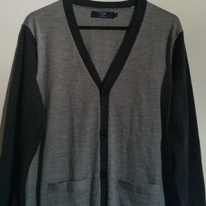 J. Crew Merino Wool Colorblock Cardigan Medium